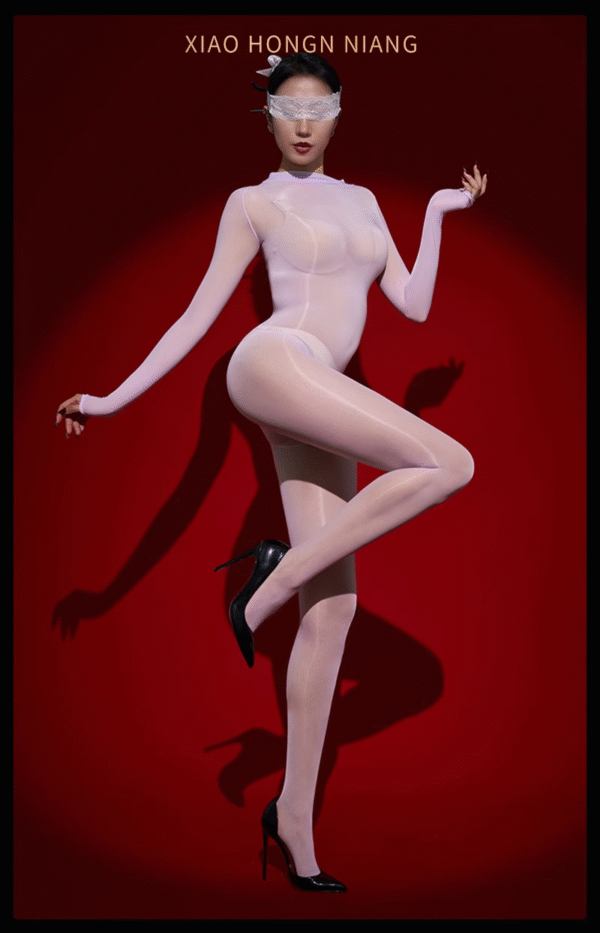 Glossy Silky Smooth Erotic Full-Body Bodystocking
