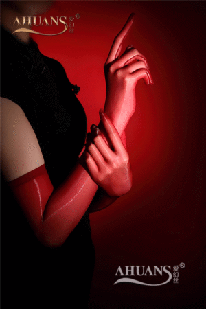 Ultra-thin Silky Glossy High-Stretch Five-Finger Pantyhose Gloves