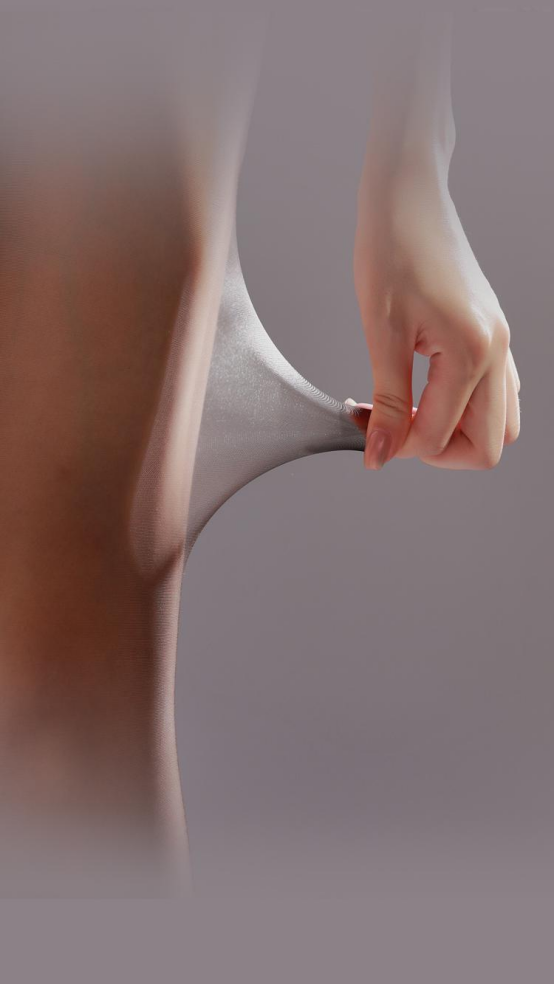 Silky Ultra-thin 0.01d Lace-Trimmed T-Gusset Sexy Pantyhose for Professional Wear