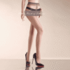 Ultra-Thin Silky T-Crotch Open-to-Wear Sexy Pantyhose