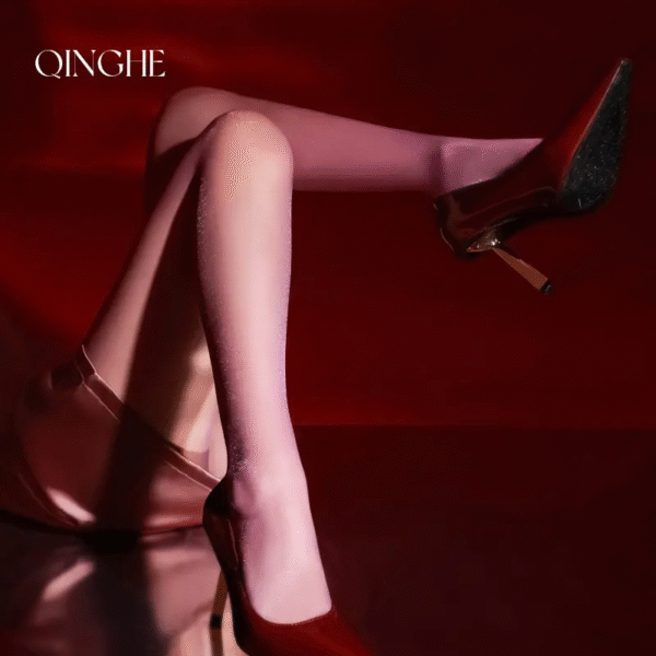 Ultra-Thin Sexy Pearl Shine T-Crotch Pantyhose