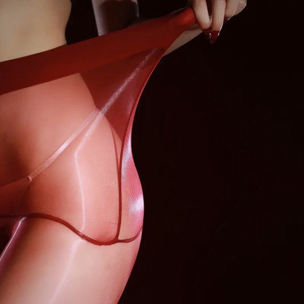 068-3 Plus Size Aurora Glossy High-Waist Deep-Crotch Seamless Ultra-Sheer Pantyhose