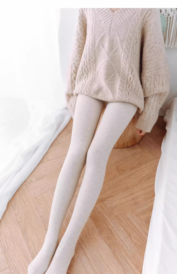 Slimming No-Slip Fleece-Lined Tights for Fall & Winter