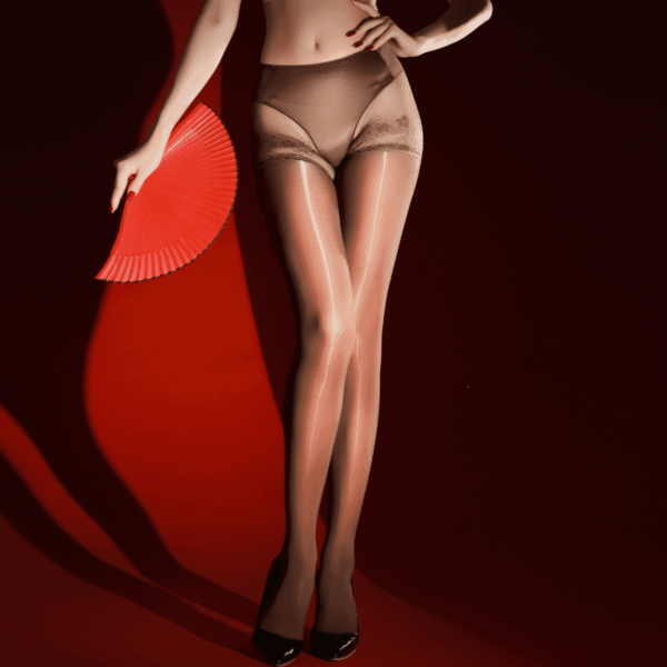 079-2 Lace Pantyhose with Built-in Panties