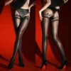 079-6 Lace Pantyhose with Built-in Panties