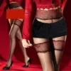 081-2 0D Ultra-Sheer Aurora Floral Lace Pantyhose